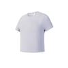 Fila Fitness Fashion Simple Sports Training Casual Comfortable Versatile Round Neck Short Sleeve T-Shirt Women Tops New-Slate-Gray A11W611102FGY