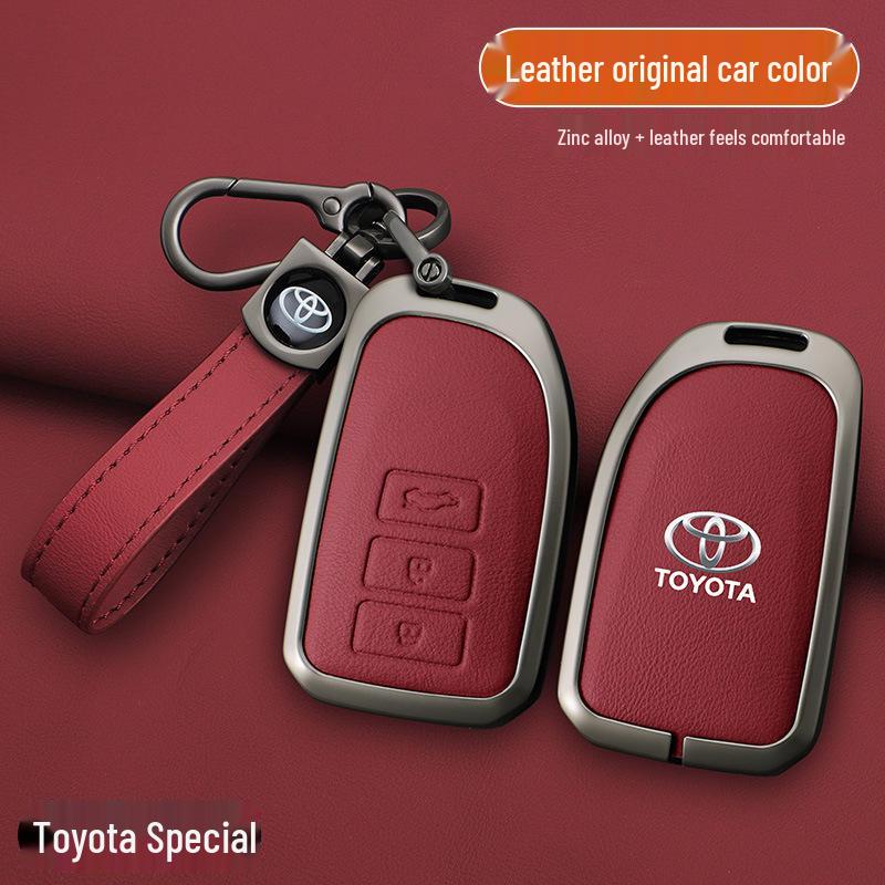 Schlüsselabdeckung für Toyota Yaris L, Vios FS und Echte Lederhülle für Damen