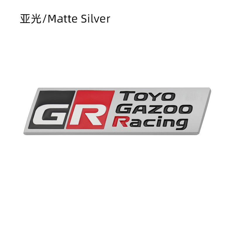 Car Styling Gazoo Racing GR 3D Car Front Grill Zinc Alloy Badge Adhesive Metal Emblem Decal for Supra AE-86 GT86 C-oroll-a