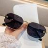 2025 M Brand Polygonal Metal Sunglasses - Trendy Street Style for Women, Ins Retro Celebrity Look