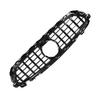 For Panamericana GT   Grille With Camera Holes Replacement for   EClass W213 C238  13 Facelift 2021+(Gloss Black )
