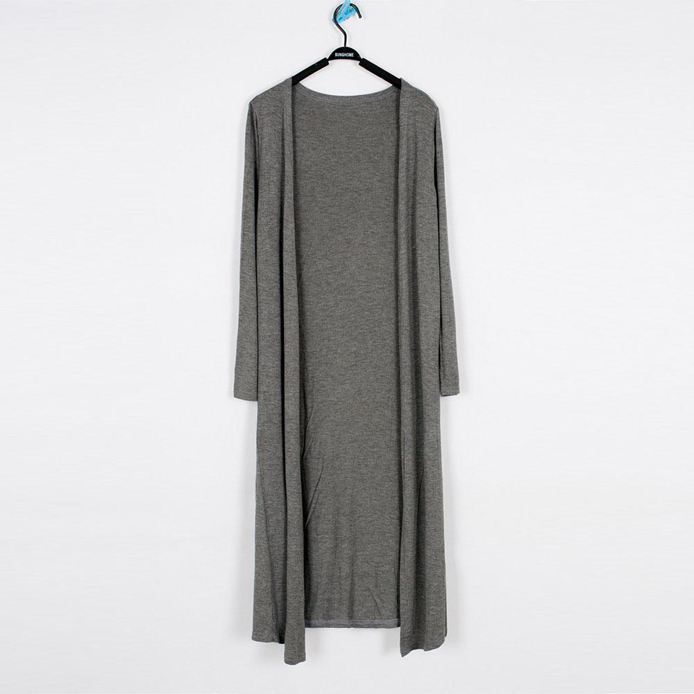 Dámský prodloužený jednobarevný cardigan šátek protisluneční oblečení košile s klimatizací tenký kabát s dlouhým rukávem