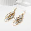 Women Bohemian Style Leaves Ear Drop Earring