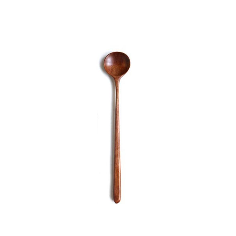 Durable Solid Wood Sauce Scoop for Kitchen Cooking Utensil Colander Tableware Soup Spoon Stir Spoon