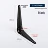 Triangular L Shaped Wall Mounting Bracket Corrosion Resistant Metal Support Bracket Black White for Garage Tool Shelf Organization