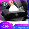 For Alfa Romeo Car Armrest Tissue Box Leather Auto Seat Back Hanging BJMC Tissue Box For Alfa Romeo Giulietta GT 159 147 156 Brera Gi
