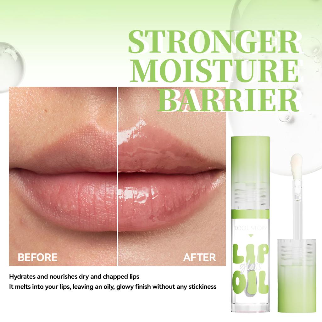 4-piece Set of Lip Glossy Lip Oil, Moisturizing and Brightening Lipstick, Autumn and Winter Tone Lipstick