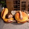 40cm Plyšová hračka Hamburger PP bavlna výplň Útulný dotyk Mäkký Krásny Vankúš na chrbát Spoločník na spanie Simulácia 3D Plyšový Burger