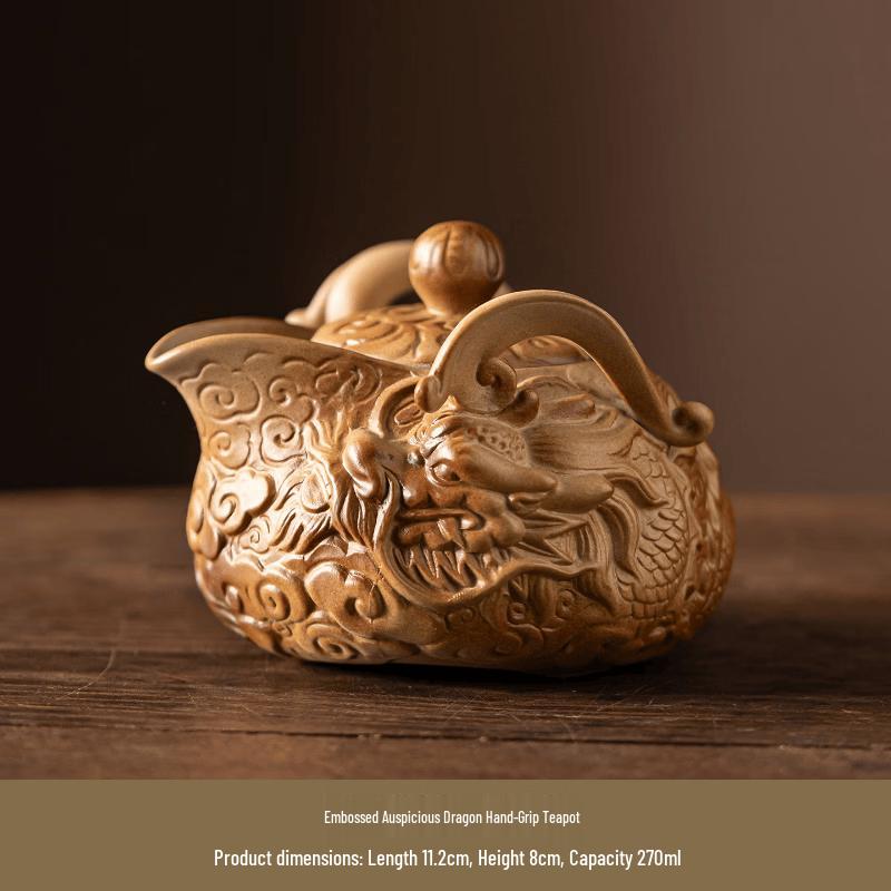 Chaxun Embossed Dragon Teapot