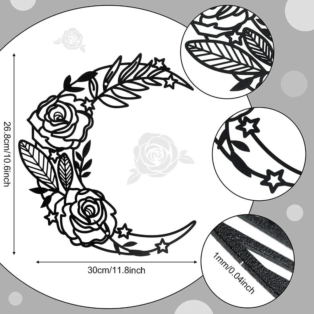 1pc Moon Phase Wall Art - Boho Moon Home Decor - Elegant Hanging Moon Decor for Living Room, or Any Space - Stylish and Modern