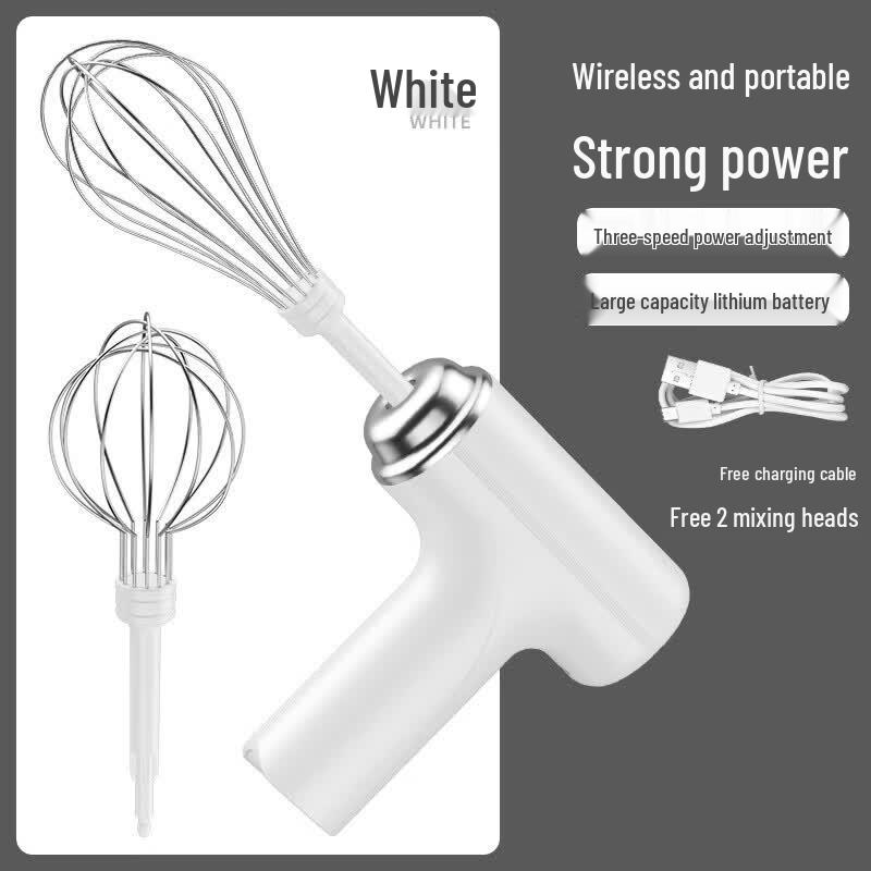 LISM Portable Electric Hand Mixer with Double Whisks