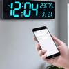 RGB Electronic Wall Clock 360x115x23mm Light Sensor Perpetuals Calendar Versatile Timer Type C Power Supply Home Parts