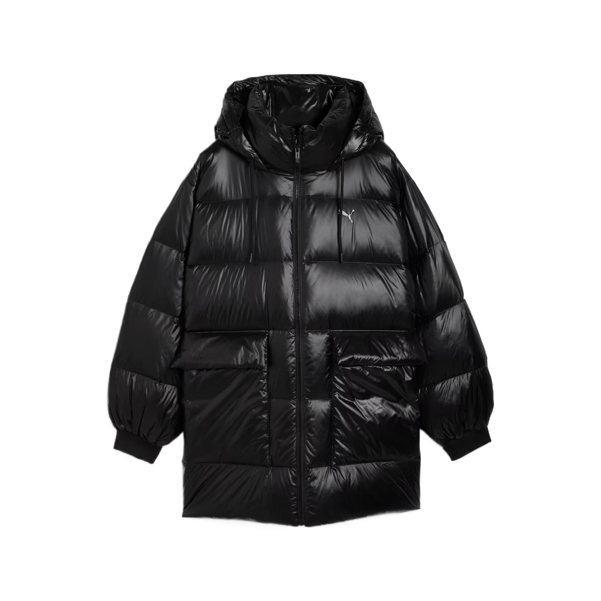 Puma Стиль Windcell Пуховик с капюшоном Однотонный Теплый Пуховик Женские куртки 688389-01 L