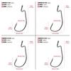 100pcs/bag Wide Gaps Offset Worm Fishing Hooks 38105 1/0-5/0 Jig Fishing Hooks Set Fishhook Bass for Fishing Lure