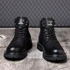 2025 Winter New Martin Boots Men's Fleece Thickened Warm Cotton Boots High Top Cotton Shoes Men's