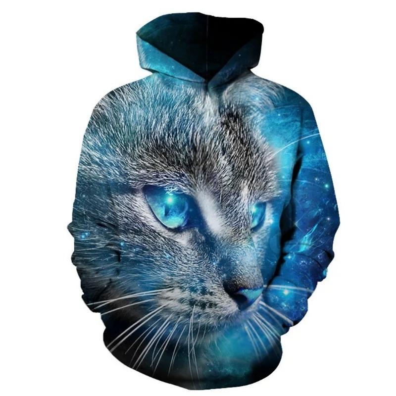Modischer Kinder Hoodie Tiergrafiken Langarm Fuchs 3D Druck Junge Mädchen Sweatshirt Streetwear Locker Kinderkleidung Oberteil