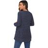 Autumn and Winter Solid Color Loose Long Sleeve Pocket Cardigan Jacket Women's New Style