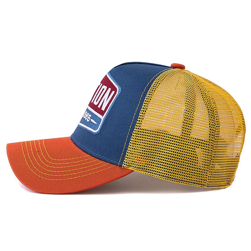 Unisex kšiltovka klasická kšiltovka STATION se vzorem písmena síťovaná kšiltovka muži a ženy prodyšná streetwear letní čepice trucker