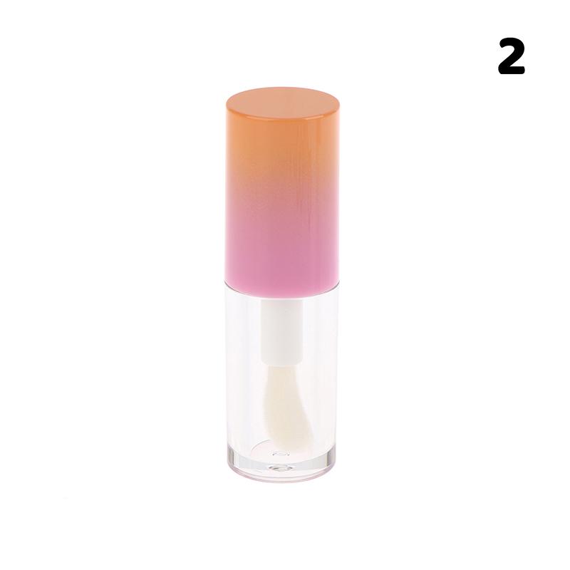 Flacone Glassa Labbra con Portachiavi Gradiente Vuoto Tubo Lucidalabbra Contenitore Liquido Ricaricabile Flacone Campione Lucidalabbra