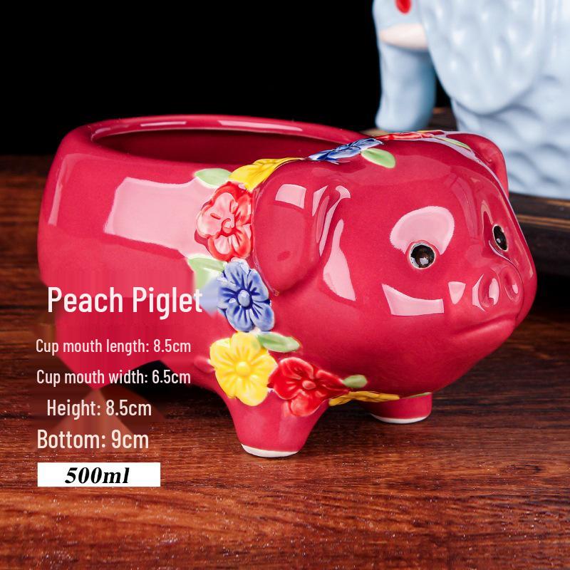 Hawaiian Tiki Zombie Skull Ceramic Cocktail Glass