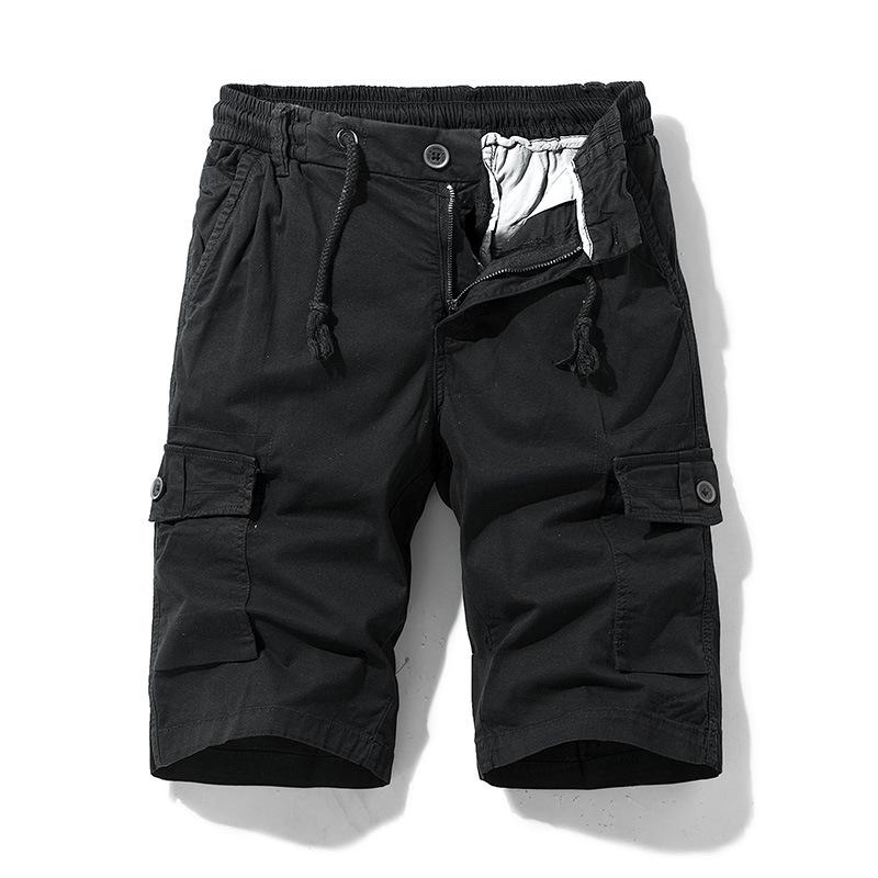 Men's Trendy   Versatile  Five-pocket Pants  Workwear Shorts  Outdoor Sports