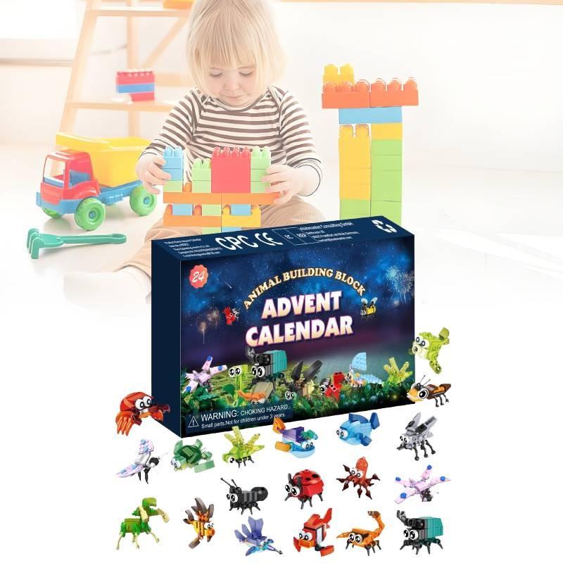 Christmas Insect Marine Animal Building Block Blind Box Children Wisdom Gift Toy