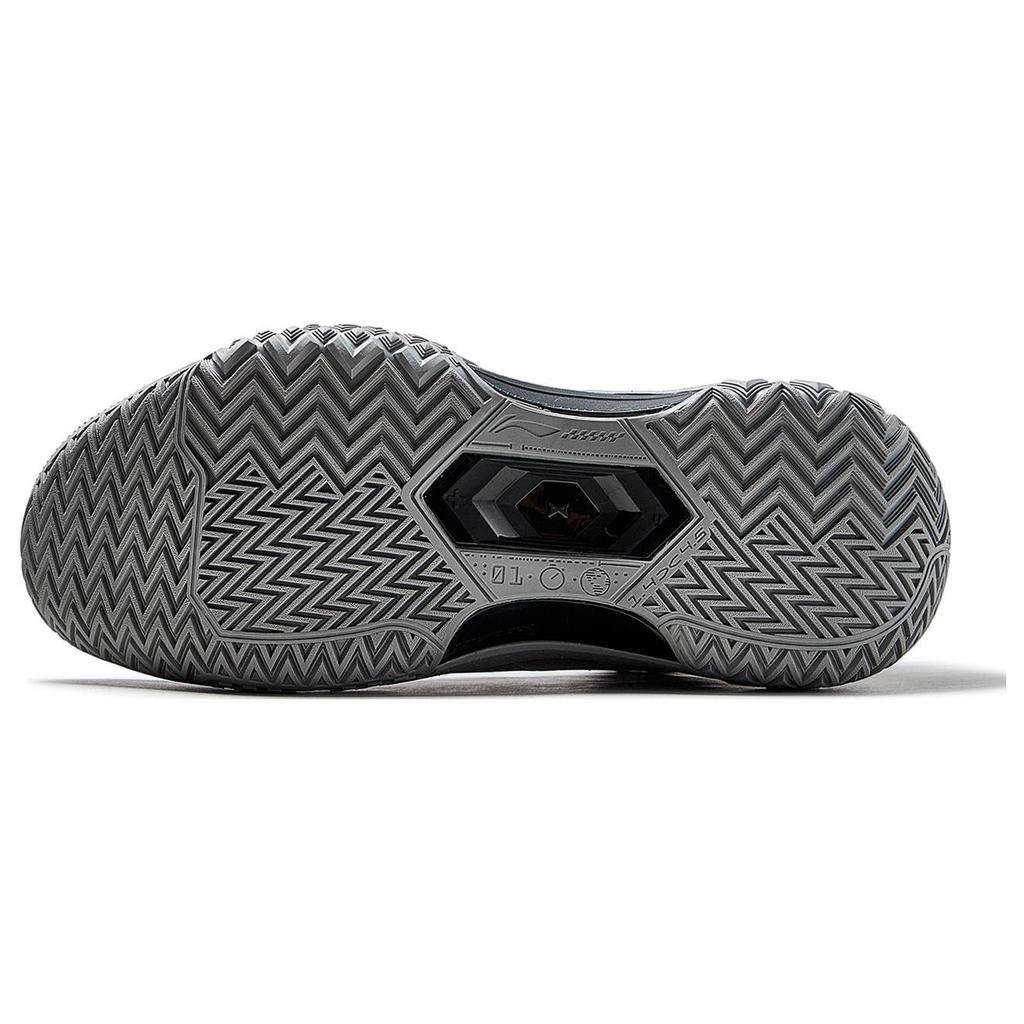 Li Ning Jie Ao Basketballschuhe Herren Mittelhoch Grau/Schwarz ABFT035-3