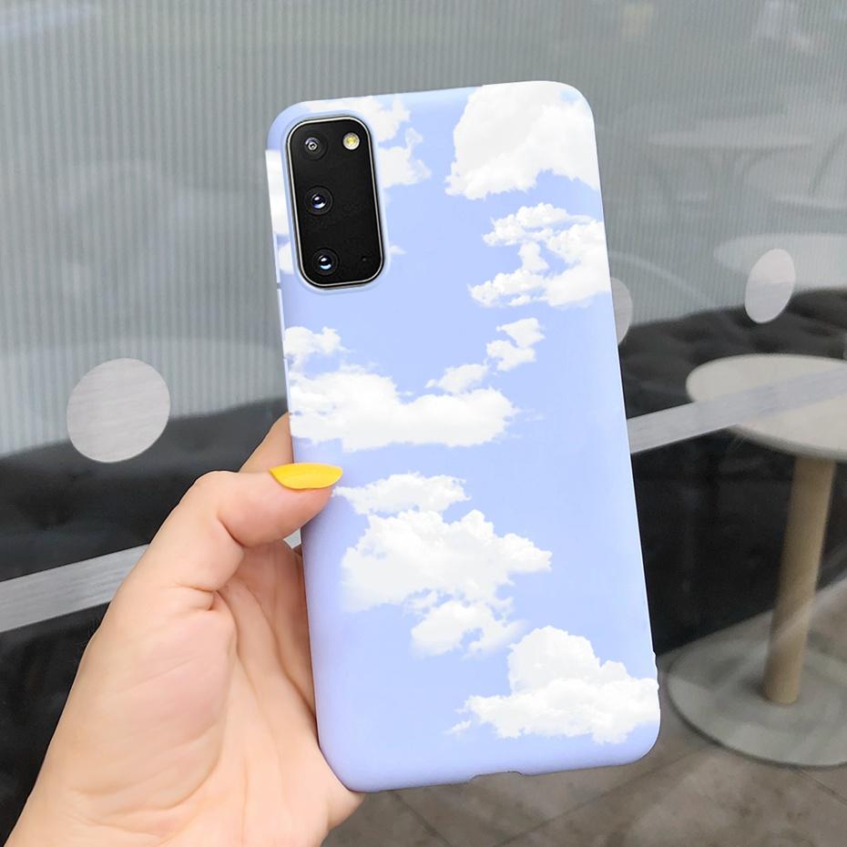 For Samsung Galaxy S20 5G S20+ Case Cover Fashion Soft Silicone Macaroon Phone Cases For Samsung S20 FE S 20 Plus S20Plus Funda