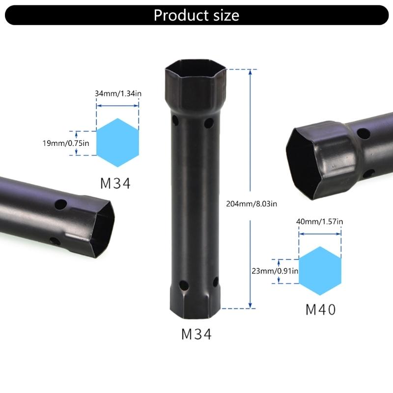Ergonomic Design Socket Wrench M34-M40 Pipe Wrench for Easy Plumbing and Assembly Tasks DIY Plumbing Tool  for Repair