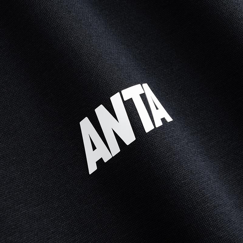 Anta Autumn Outdoor Training Casual Sports Suit Men suits Basic-Black 952617202N-5