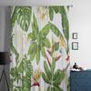 Tropical Plants Flowers And Birds Sheer Curtains For Bedroom Living Room Tulle Curtains For Kitchen Window Voile Curtains