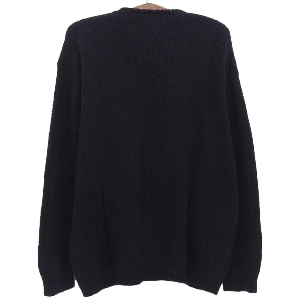 Y's Y's Y's Different Knit Docking Pullover Knit Tops Women's Black Size 2 YY-K75-680 Tops 2 blackUsed