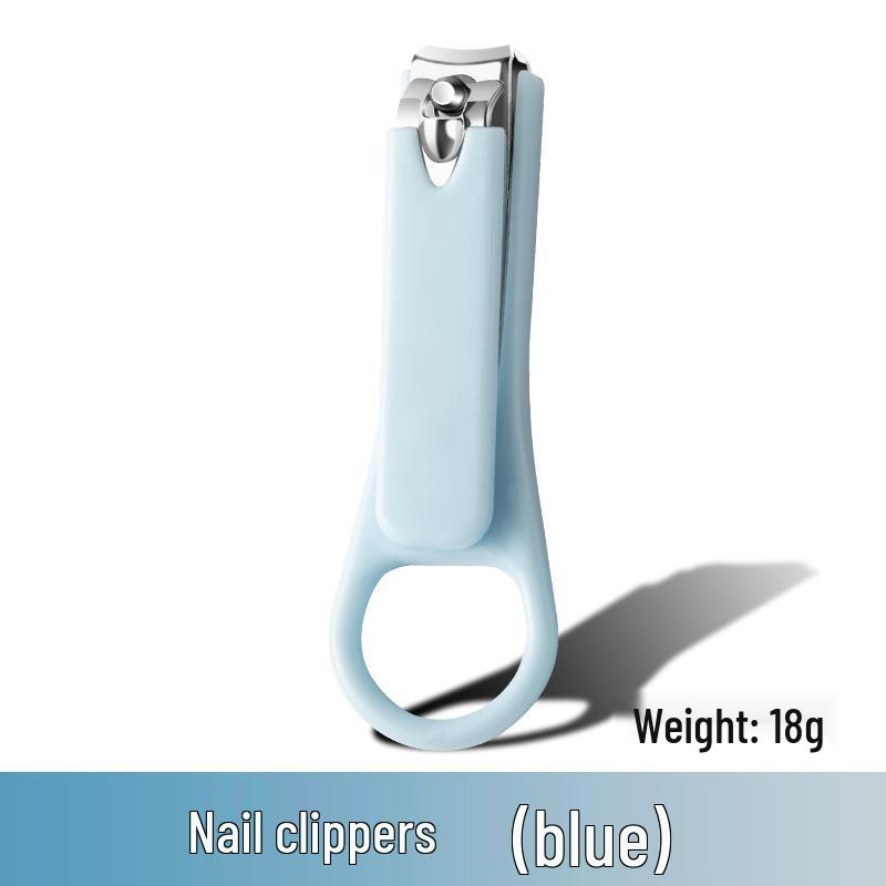 Child-Safe Anti-Pinch Baby Nail Clipper Set - Anti-Splash, Cute Design, Portable for Kids and Students