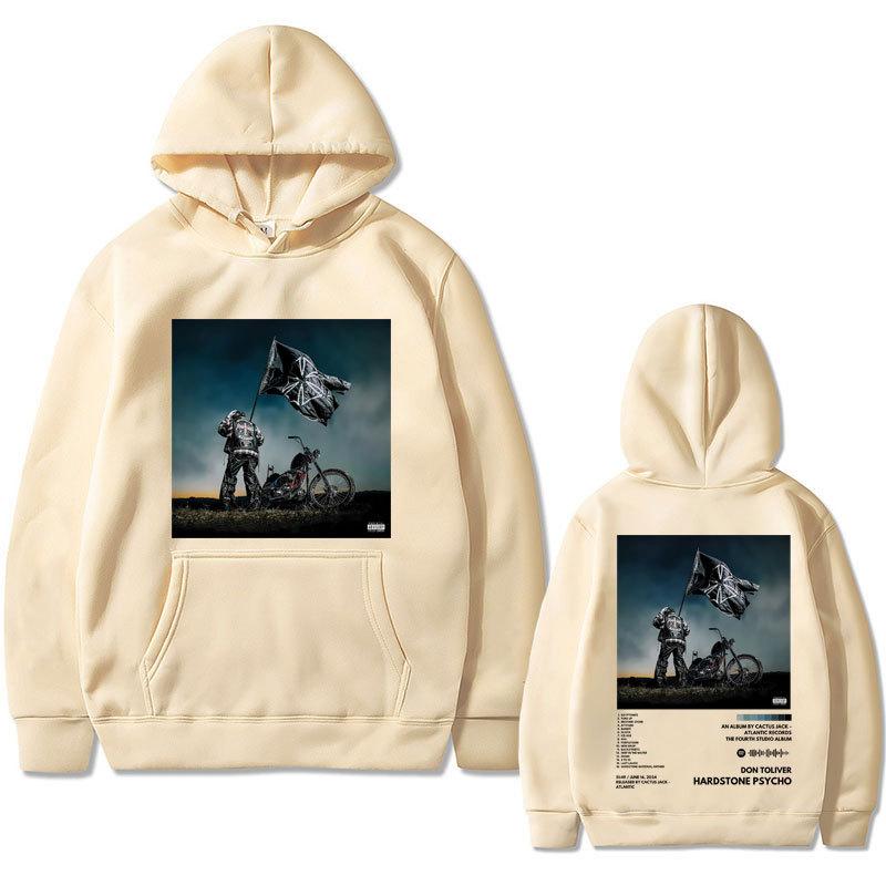 Rapper Don Toliver Hardstone Psycho Album Double Sided Graph Men Hoodies Fashion Letter Printed  Sweatshirts Hooded Pullover
