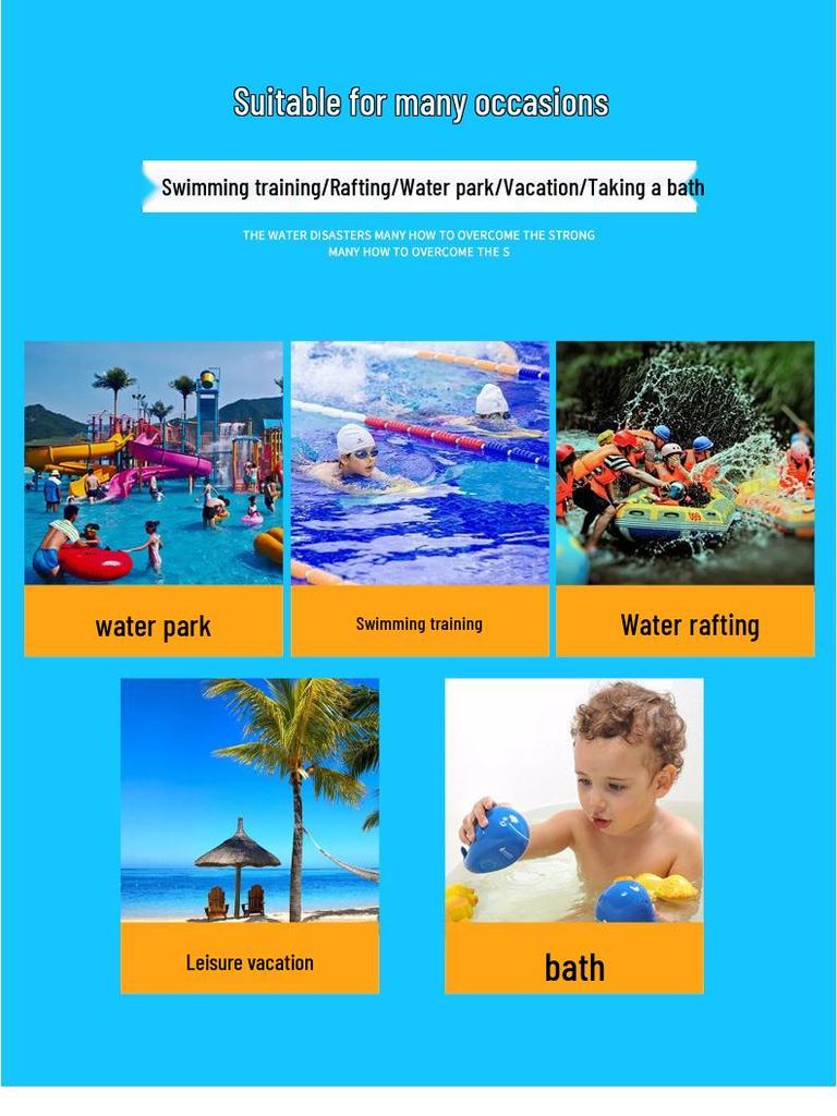 Children's HD Waterproof Anti-Fog Large Frame Swim Goggles