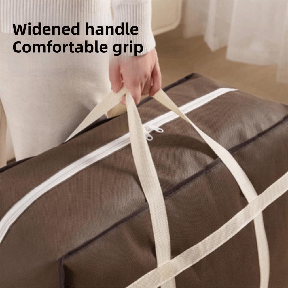 With Handle Quilt Storage Bag Large Capacity Moving Luggage Bag Premium Clothes Storage Bins  Home