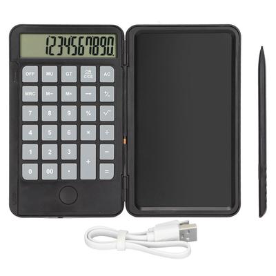 Calculator Notepad 2 In 1 6.5in Small Portable Noiseless Button Reusable Eyesight Protection Pocket
