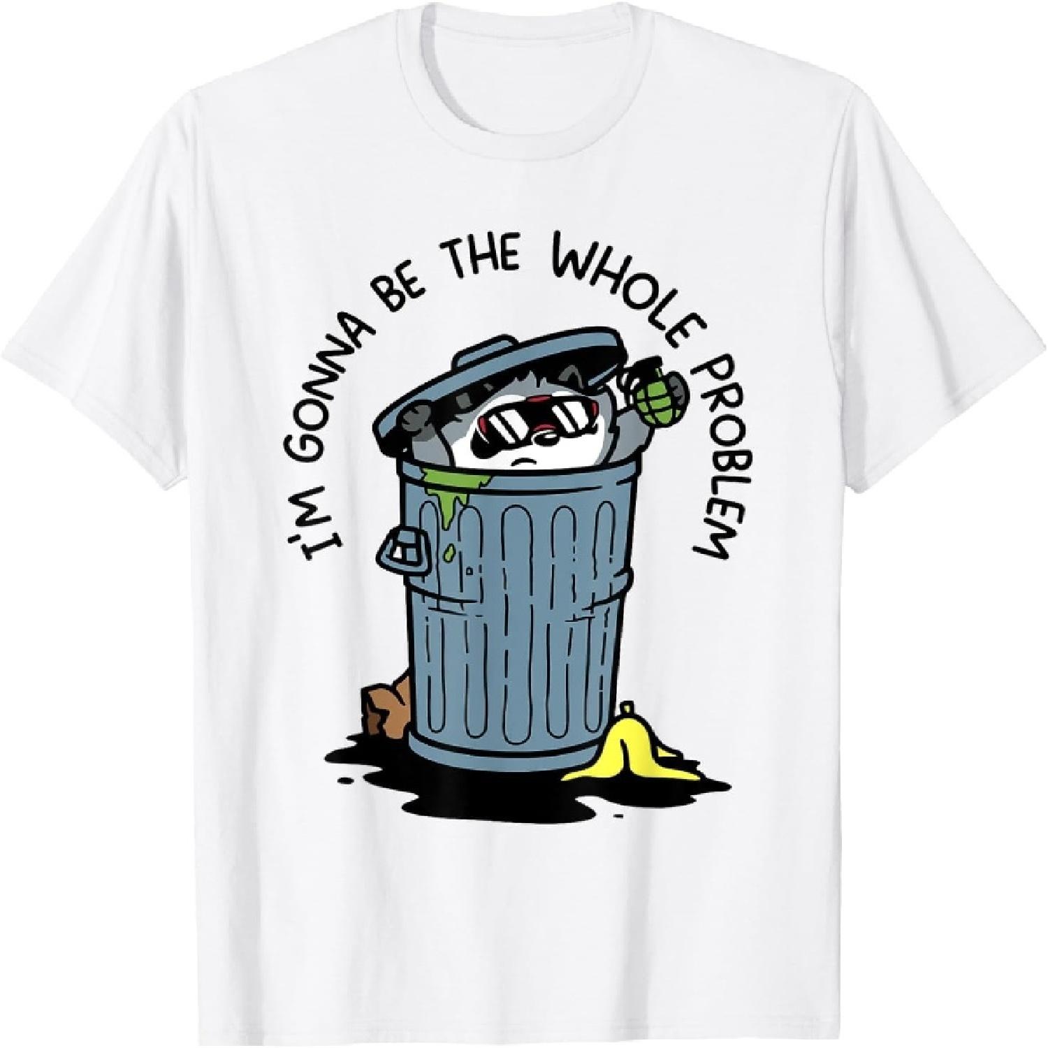 

HYETYDV I m Gonna Be The Whole Problem T-Shirt XXXXXL білий