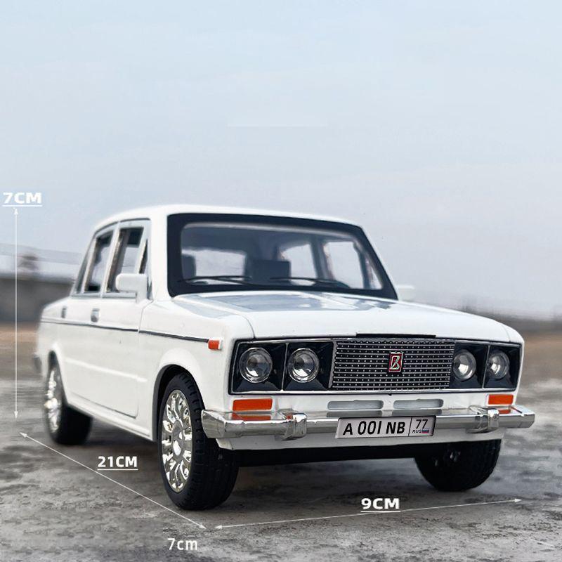 

1:18 Russia LADA 2106 Alloy Model Car Toy Diecasts Casting Sound and Light Car Toys For Children Vehicle белый