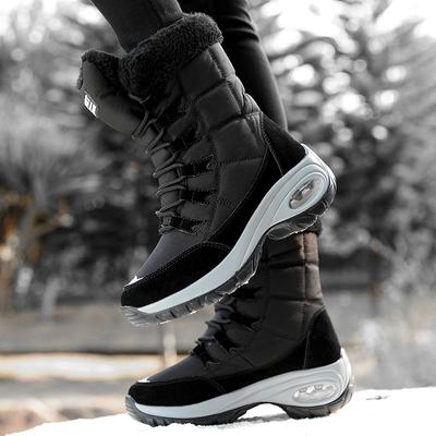 Men Women Outdoor Winter Boots Warm Ankle Waterproof Comfortable Women High Quality Snow Lace Hiking Size Durable Sole for Various Terrains