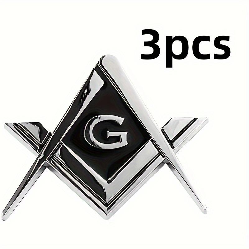 1/2/3pcs of Large G Car Logos Square And Compass Stickers for Cars Trucks Motorcycles Gifts And Additions