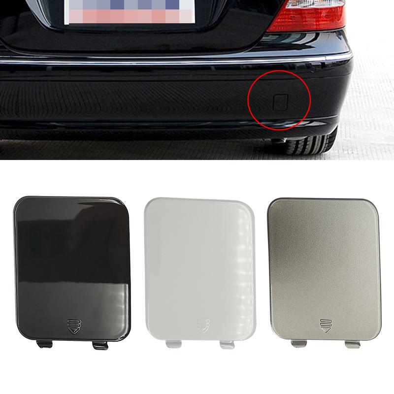 For Mercedes W211 Car Rear Bumper Tow Hook Cover Cap Black For Benz E Class E230 E260 E300 E320 E400 2003-2008 2118800305