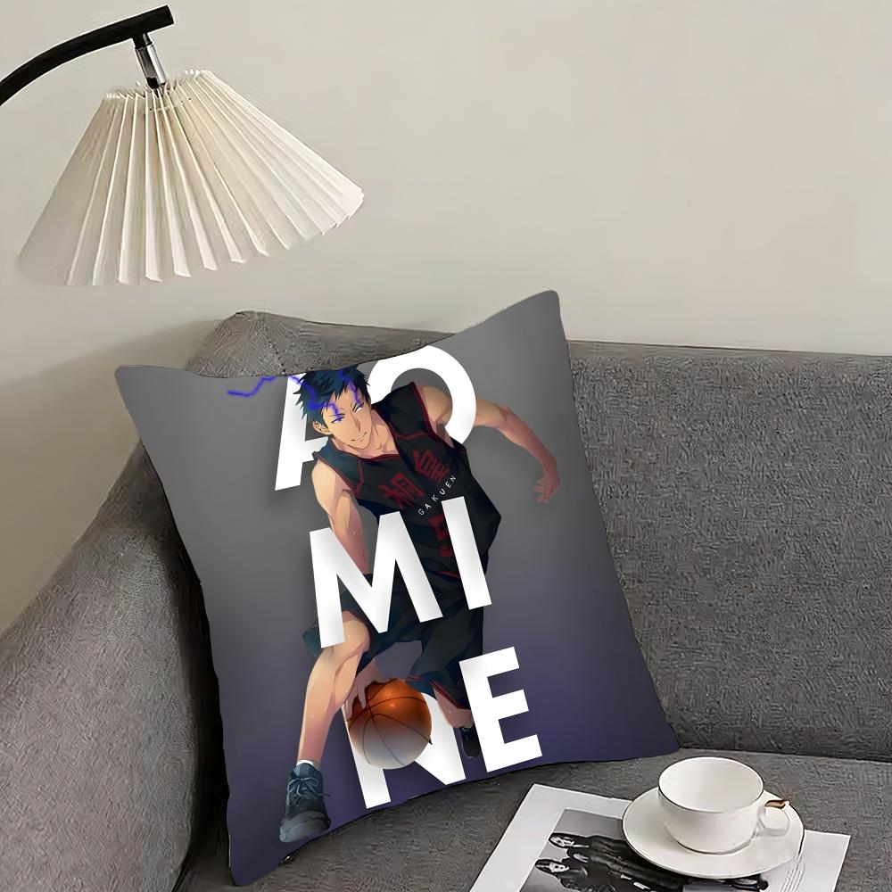 KKuruko No BasketT Anime Cushion Cover Pillowcase Ultra Soft Skin Friendly Fabric Cloud Like Comfort Concealed Zipper