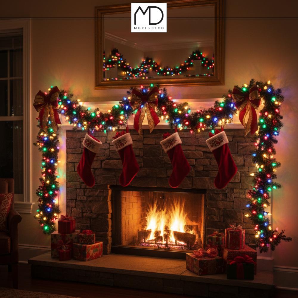 Lampki choinkowe 100 LED taśma USB inteligentne smart 10m multicolor +pilot MORE&DECO