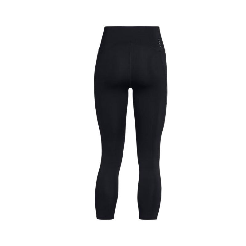 Under Armour Vanish Elite Logo Print High Waist Breathable Slim Fit Comfortable Sports Trousers Women Bottoms Black 1386402-001