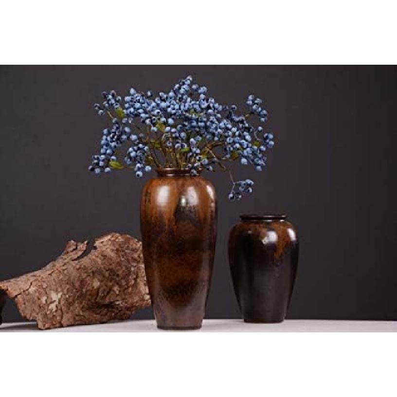 18 Inch Artificial Blueberry Fruits Branches Fake Berries Blue Decorative for Wedding DIY Garland and Holiday Ornaments Pack of 3 Blue