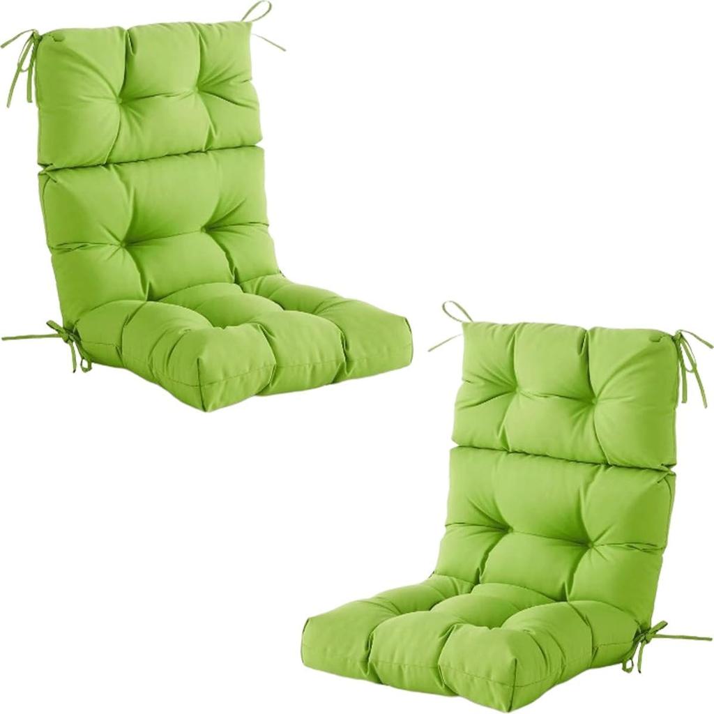Set of 2 High Back Chair Seat Cushion Dining/Kitchen/Office Chair Pads with Ties Thickened Rocking Chair Cushion, Indoor/Outdoor Furniture Patio
