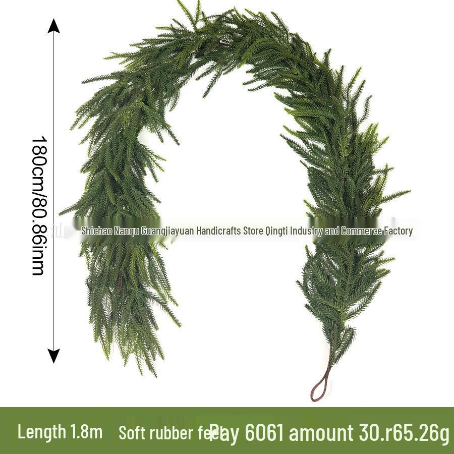 Evergreen Pine Wreath Hanging Ornament for Christmas Decor