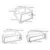 Square Embroidery Clip Hoop Double Layer Stitching Clip Hoop Stitching Clip Frame Embroidery Display Frame for Stitching