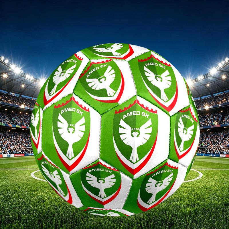 Amed SK Print Größe 5 Fußball, PU Abriebfester Fußball für Spieltraining und tägliches Üben, Geburtstagsgeschenk für Fußballfans